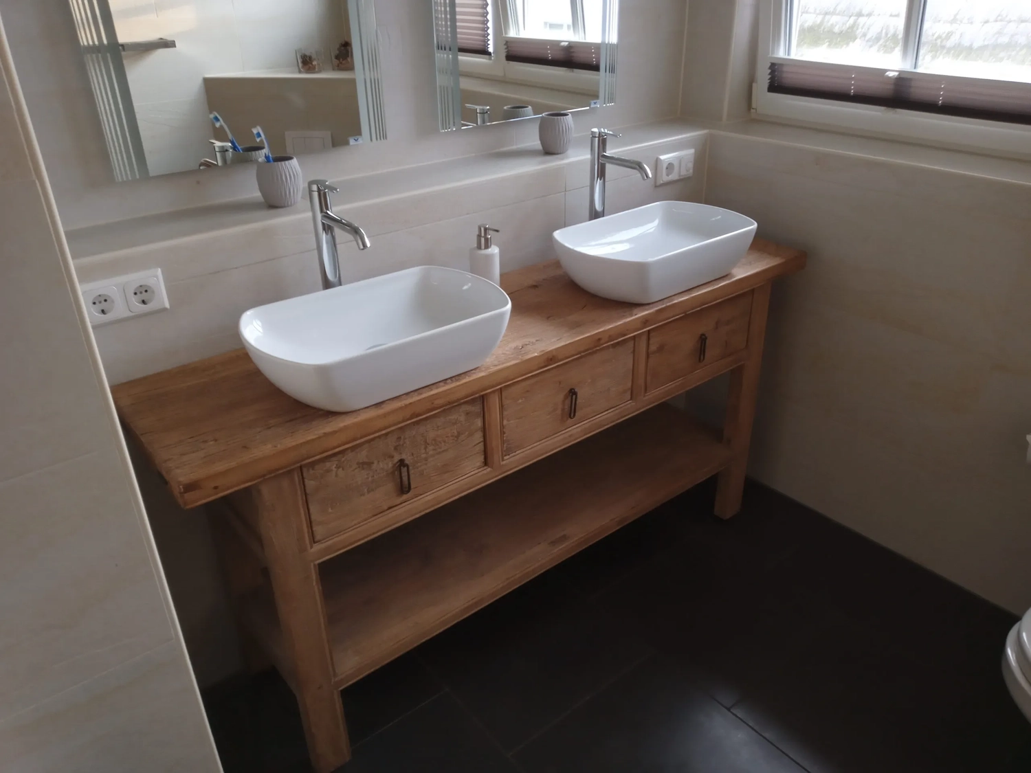 Ferienhaus Findling — Zempin — Badezimmer
